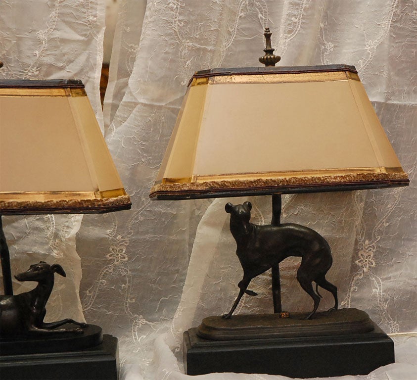 greyhound table lamp