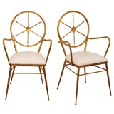Brass Chairs in the style of Gio Ponti