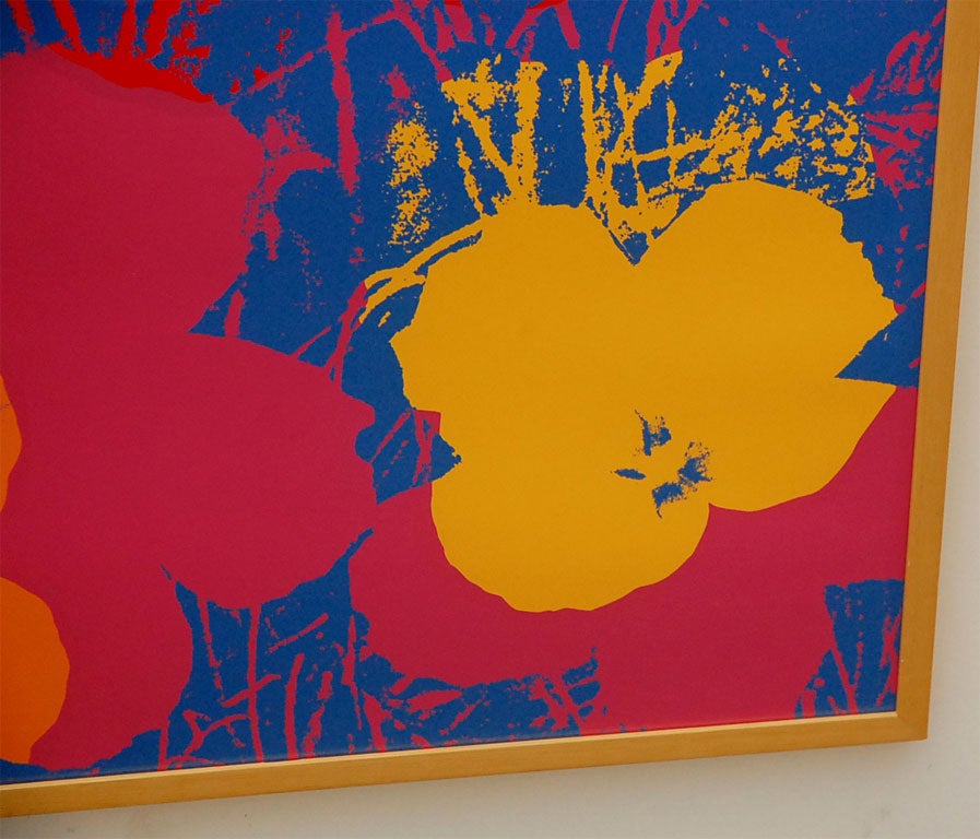 Andy Warhol-Second Edition -Sunday B. Morning Flowers In Excellent Condition In Beverly Hills, CA