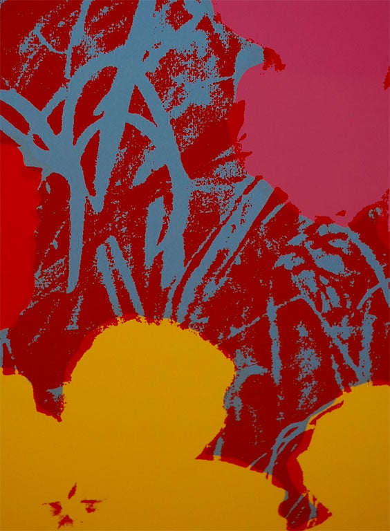 Andy Warhol -Sunday B. Morning Flowers  (#2) In Excellent Condition In Beverly Hills, CA