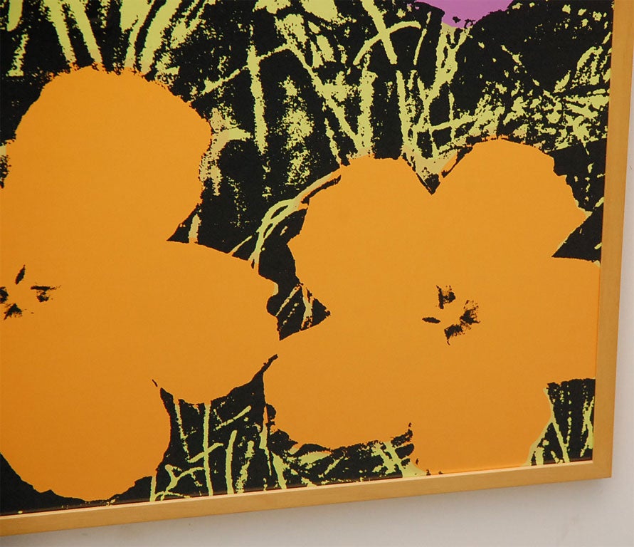 Andy  Warhol 2nd Edition-Sunday B. Morning Flowers In Excellent Condition In Beverly Hills, CA