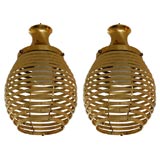 Brass Honeycomb Pendants