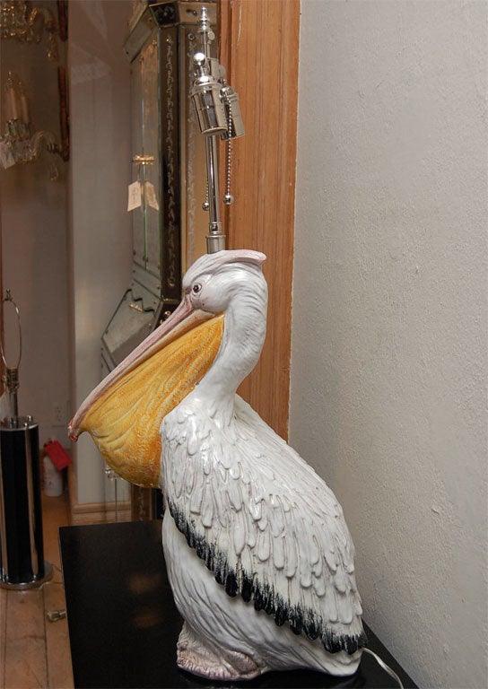 pelican lamp vintage