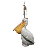Vintage Ceramic Pelican Lamp