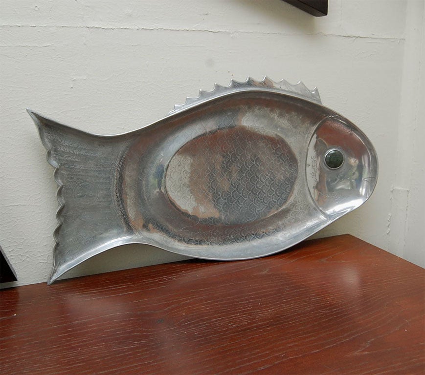 Arthur Court  Sand Cast Fish Serving Tray