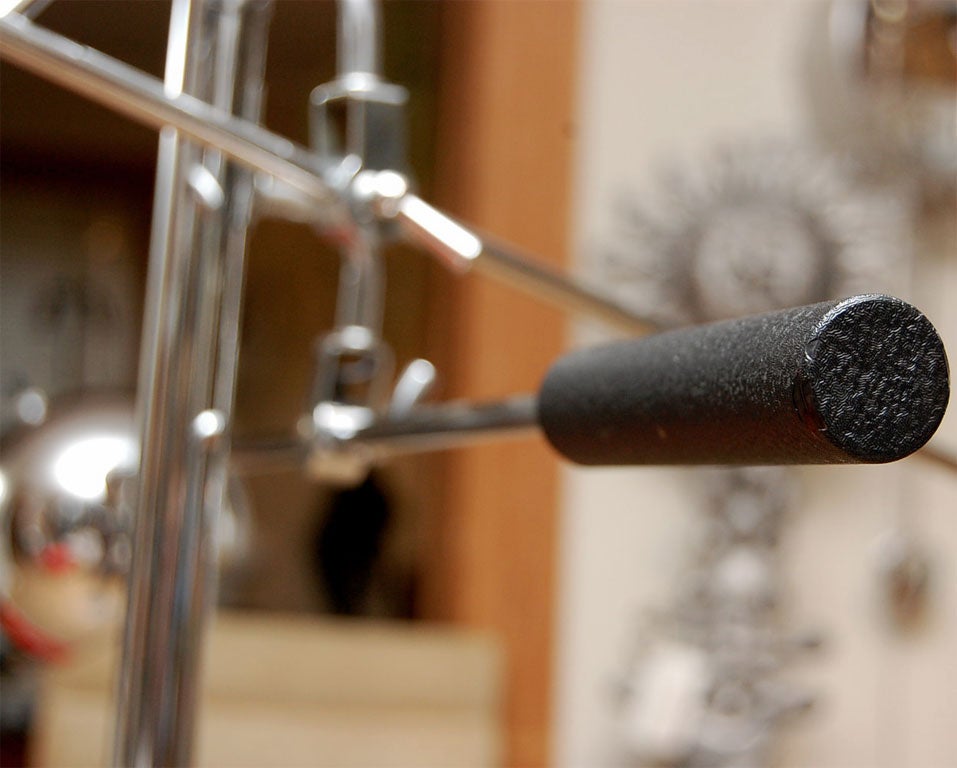 Classic 60's Multi-Head Chrome Floor Lamp 2