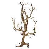 Antique Gilt Abstracted Tree Sculpture
