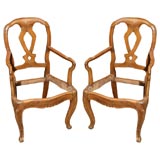 Vintage Pair of Italian Arm Chairs