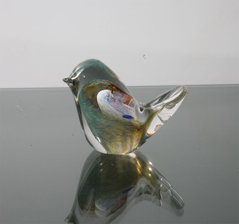 Two Mid Century Murano Glass Birds 1