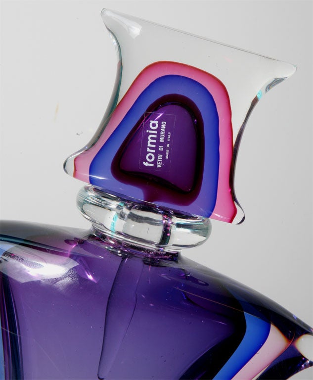 Dramatic Murano Glass Perfume Bottle by Formia 1