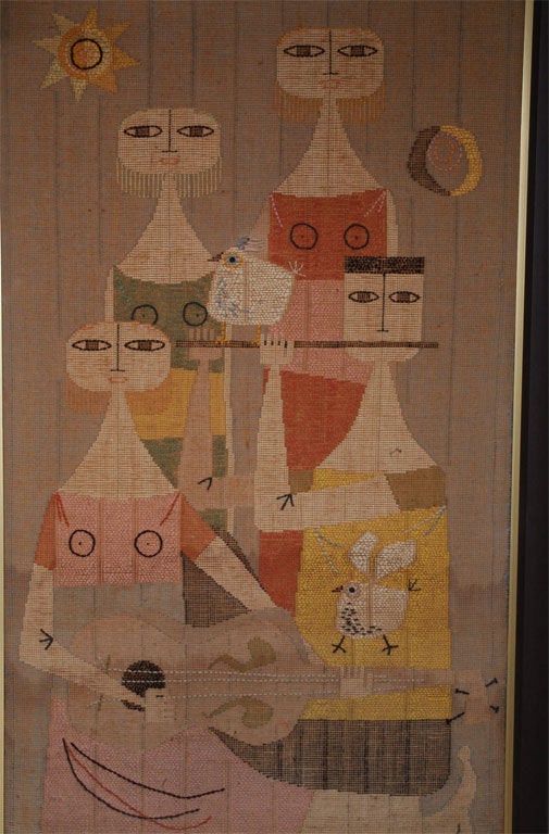 Mid-Century Modern Mid Century John Smith Tapestry