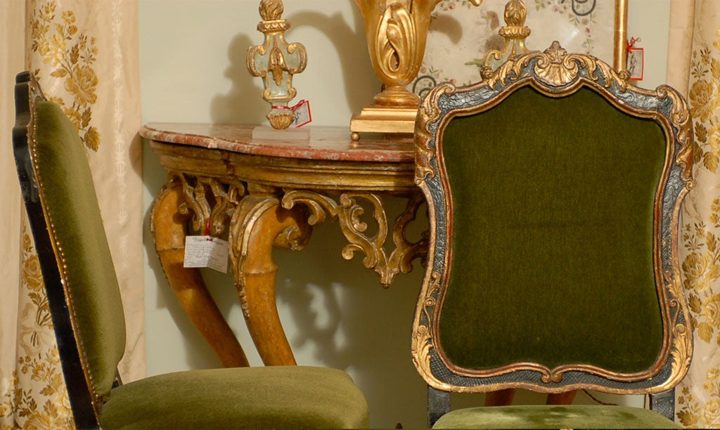 Six  19th Century Italian Rococo  Side Chairs 4