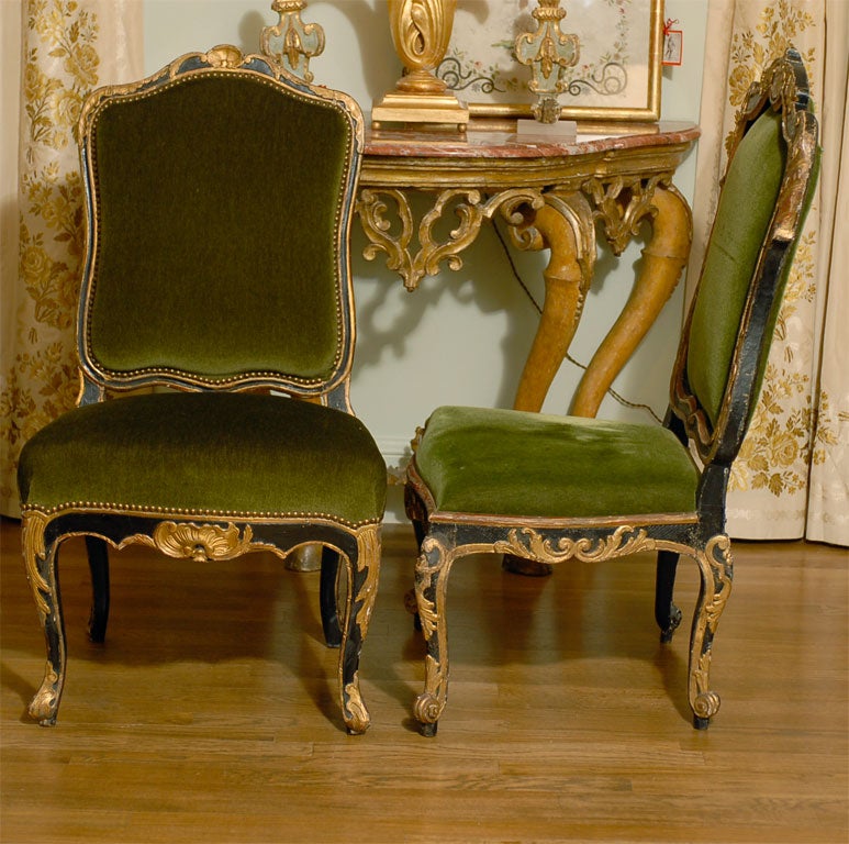 Six  19th Century Italian Rococo  Side Chairs 5