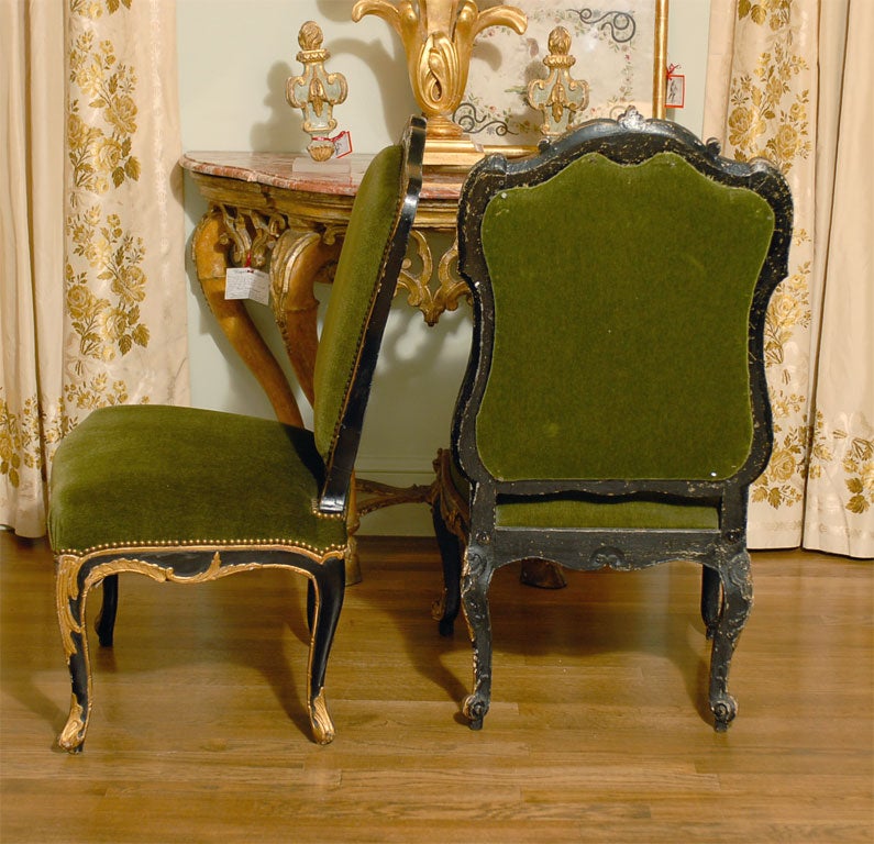 Six  19th Century Italian Rococo  Side Chairs 6