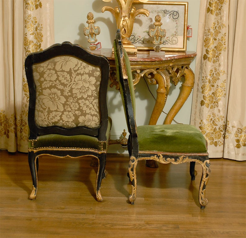Six  19th Century Italian Rococo  Side Chairs 7