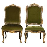 Six  19th Century Italian Rococo  Side Chairs