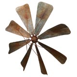 19th Century French Farm Fan as Wall Decoration