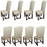 SET OF EIGHT FRENCH DINING CHAIRS