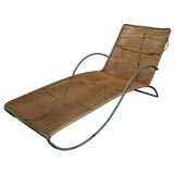 A Walter Lamb 'S' Arm Bronze Chaise.