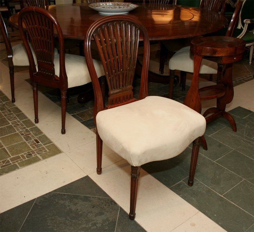 Set of 8 Louis XVI Style Dining Chairs, By Maison Jansen