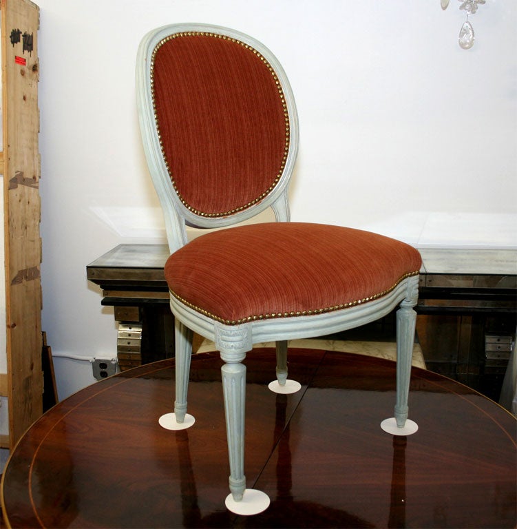 Set of Six Dining Room Chairs by Jansen