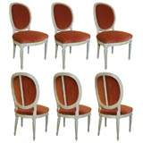 Set of Six Dining Room Chairs by Jansen