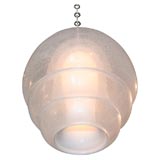 Hanging Glass "Dome" Fixture by Carlo Nason for Mazzega