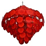 Large Scale Multi-Tiered Hanging Fixture by Vistosi