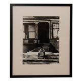 Vintage 1940's California photograph of Man reading paper