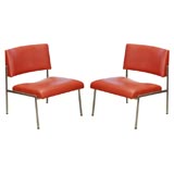 Pair of French 1960s Slipper Chairs