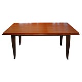 Elegant Art Deco Rosewood Dining Table by Maurice Rynck
