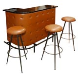 French Bar with 3 Stools