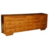 Antique Natural Wood Chest of Twenty Drawers