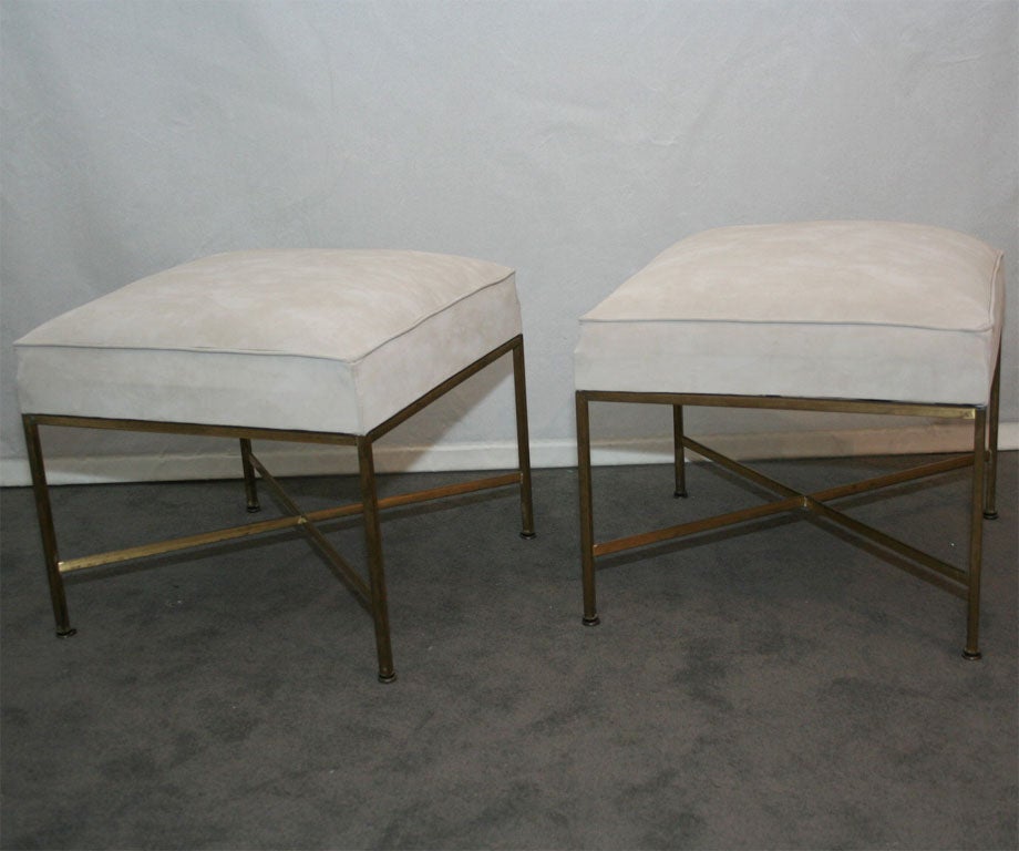 Pair of Paul McCobb for Calvin Ottomans