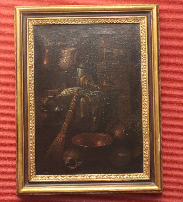 Kitchen Still Life by Gian Domenico Valentino ( Rome1630 -1681?)