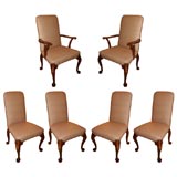 Set of Eight George II Style Dining Chairs