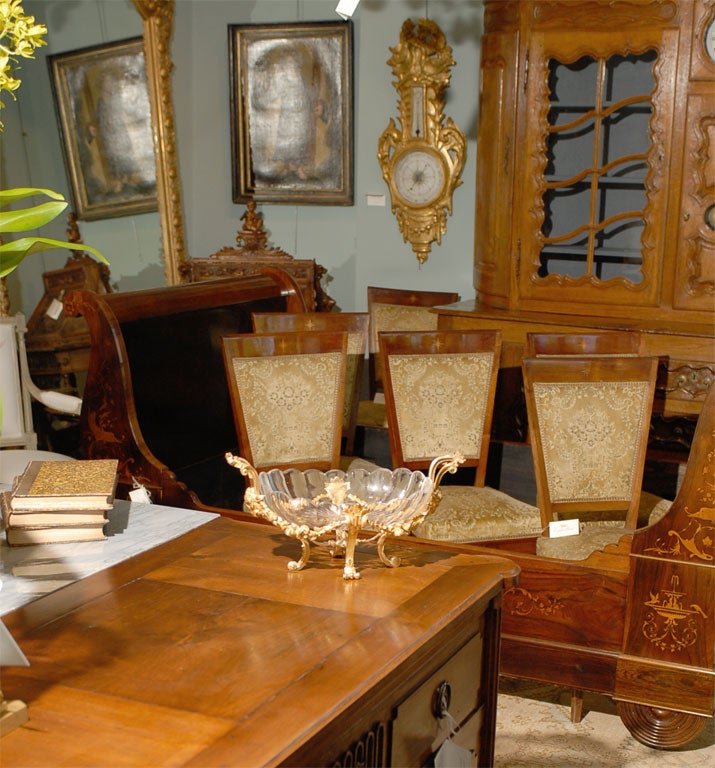 Crystal and Bronze Doré Centerpiece