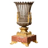 19th Century Bronze and Marble Vase