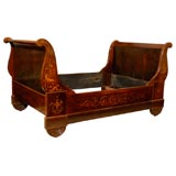 Charles X Rosewood and Marquetry Repos du Lit