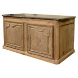 18th Century Oak Hunt Buffet with Marble Top 18th Century Oak Hunt Buffet with Marble Top