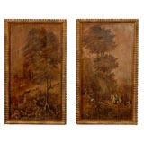 Pair of Framed 19th Century Painted Panels