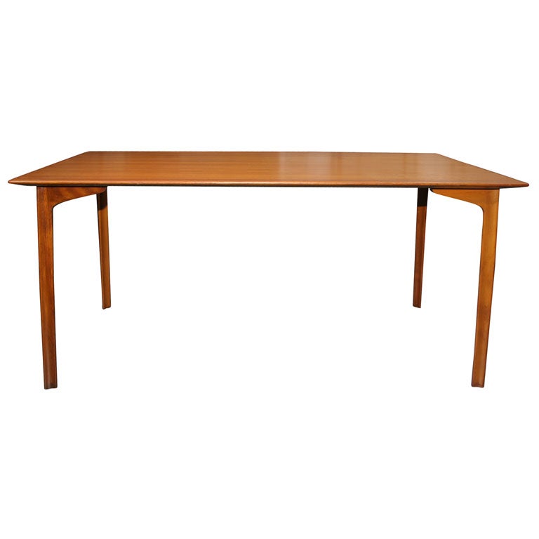 Grand Prix Teak Table by Arne Jacobsen For Sale