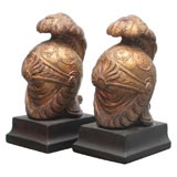 Pair of Italian 1950's Gilded Roman Helmet Bookends