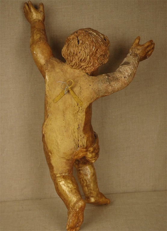 18th Century Giltwood Angel For Sale 1