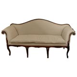 Vintage Venetian walnut sofa, 1800's
