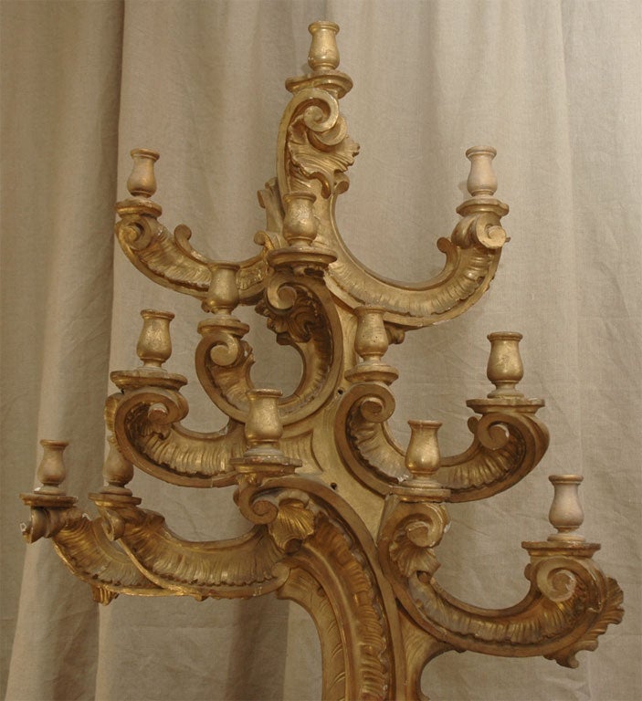 candelabra wooden