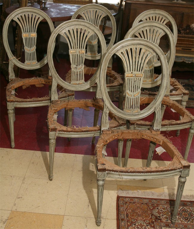 Set of 6 French Dining Chairs