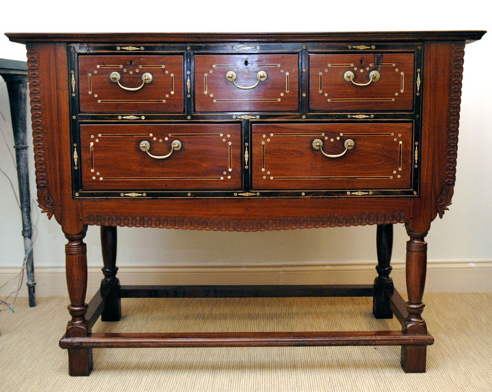 Anglo-Indian Rosewood Commode