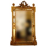 Vintage 19th Century French Gilt Wood MIrror