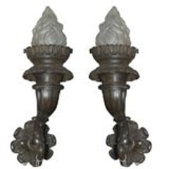 Pair of 19th Century Bronze Sconces 6